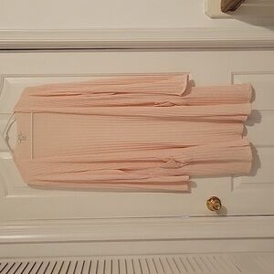Women's salmon colored XXL duster
